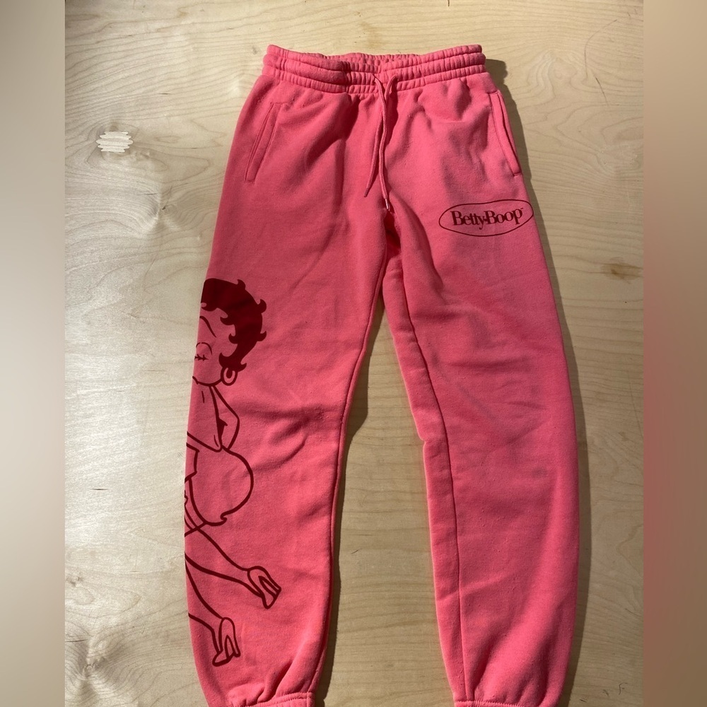 Flesischer Studios Betty Boop Pink Joggers Small (MZ)